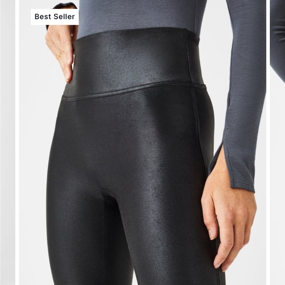 🆕 NWT SPANX Faux Leather Leggings - Picture 5 of 11